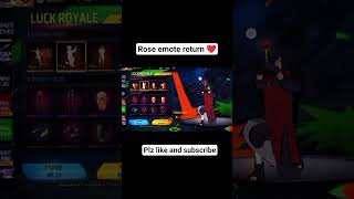 🌹🔥 FREE ROSE EMOTE IS BACK! 😱 | New Free Fire Event 2026 #Shorts
