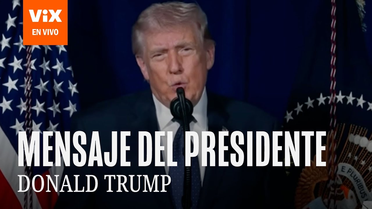En vivo y en español: el presidente Trump habla sobre la guerra en Irán
