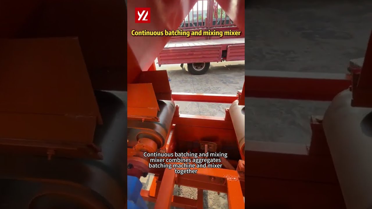 184 China Yili Test Run For Continuous Batching And Mixing Machine Concretemixer