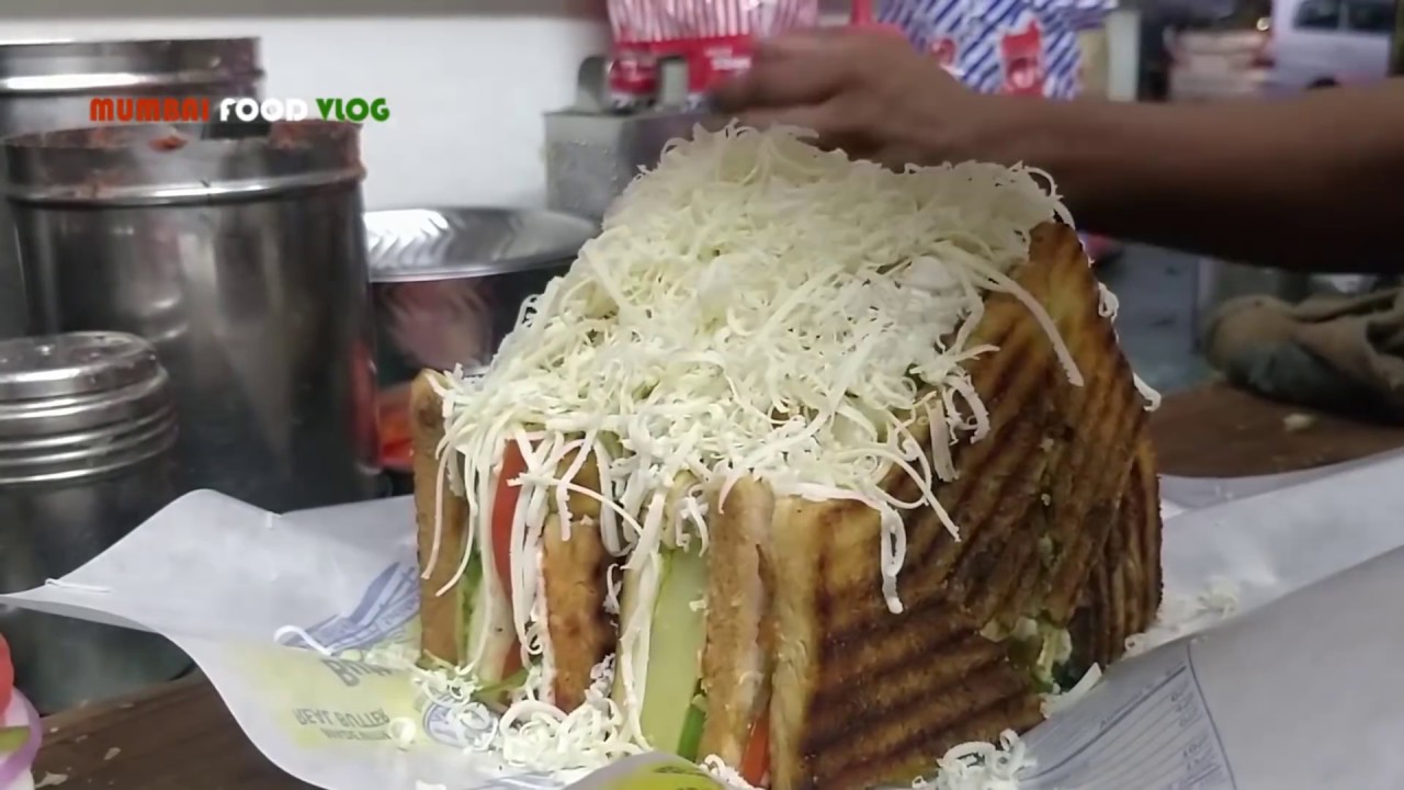 SAMOSA CHEESE SANDWICH GRILLED |  Mumbai Street Food | Mumbai Food Vlog