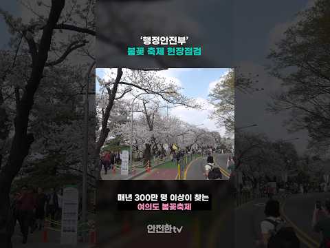 [#정책소식] 🎥 서울 <strong>여의도</strong> <strong>벚꽃축제</strong> 현장 점검 🌸