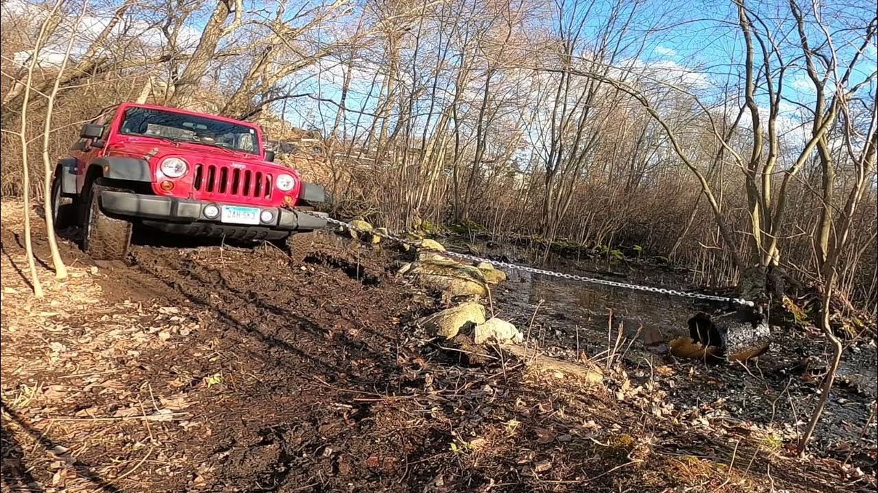 Pulling Junk Out Of The Back Yard With The Jeep YouTube