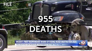 MoDOT, first responders warn of rising road deaths for 2025
