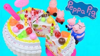 Toy Cutting Velcro Food - Birthday Cake Playset Velcro Cutting Food By Haus Toys