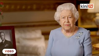 'Never give up, never despair': Queen praises Britons on VE Day