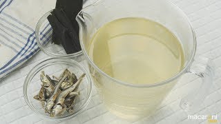 昆布が決め手の 煮干しだしの レシピ 作り方