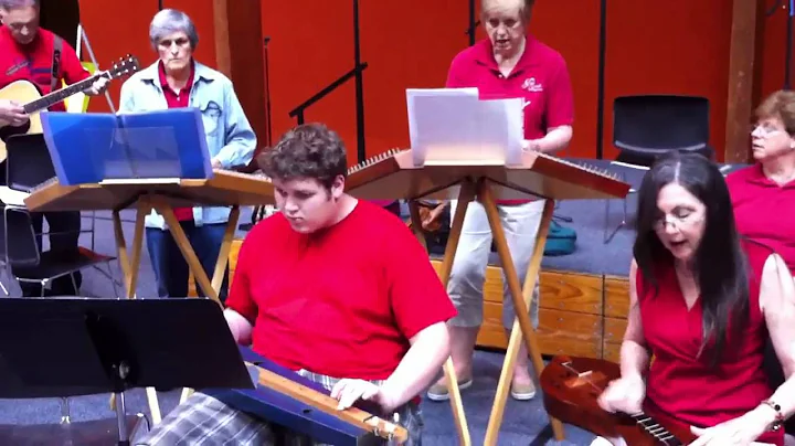 Landon Wilcox Plays Homemade Dulcimer at Blood Drive