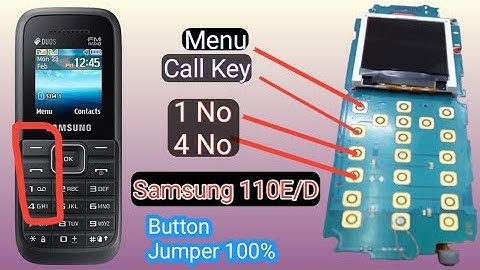Samsung B110e All key problam solution menu, call key, 1,4 button jumper samsung 110e/d 1,4 jumper