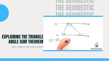 Explaining the Triangle Angle Sum Theorem (w/ examples and guided notes!)
