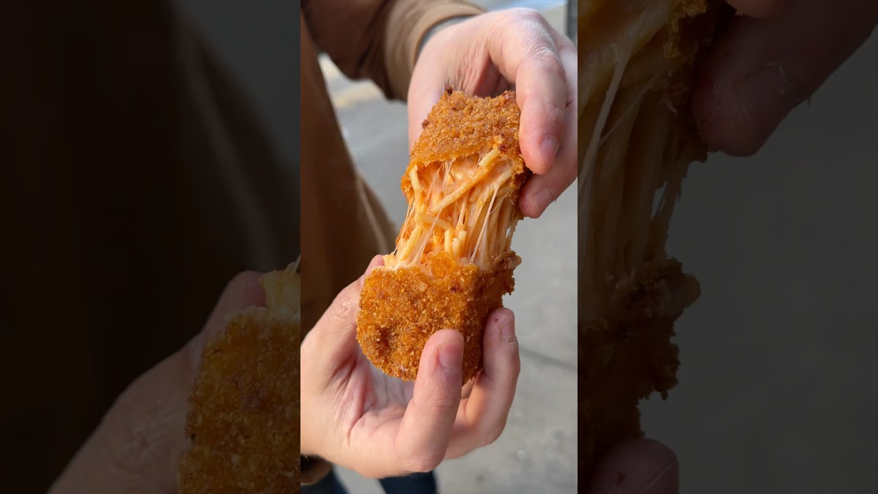 The FRIED PASTA ALLA VODKA SQUARE from Unregular Pizza in NYC is phenomenal. #DEVOURPOWER