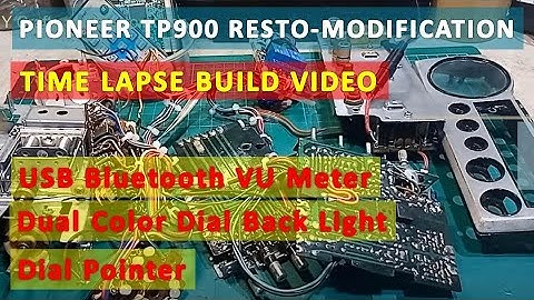 Pioneer TP900 Res-Mod USB Bluetooth Conversion VU Meter and Dual Color Dial Back Light│Dial Pointer