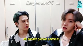 Imagina | Videollamada con Jimin y Jhope | Él sigue enojado... (Jimin tu novio)