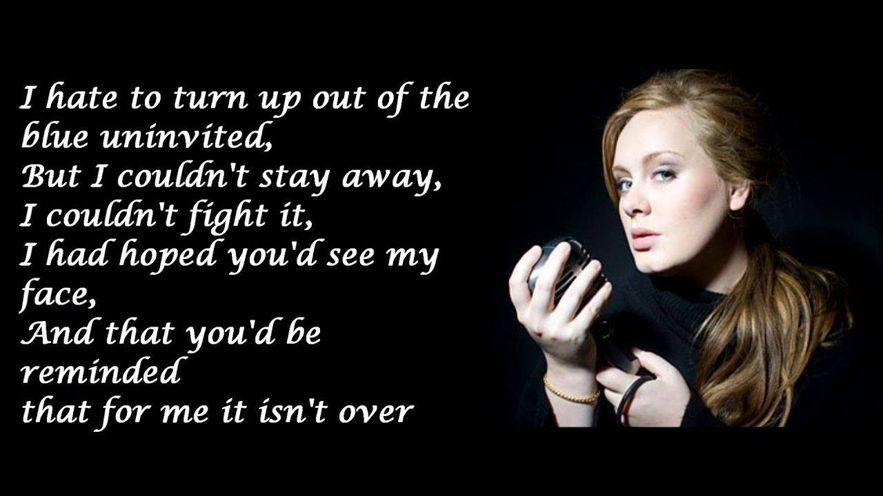 Adele SOMEONE LIKE YOU LYRICS YouTube Adele SOMEONE LIKE YOU LYRICS YouTube