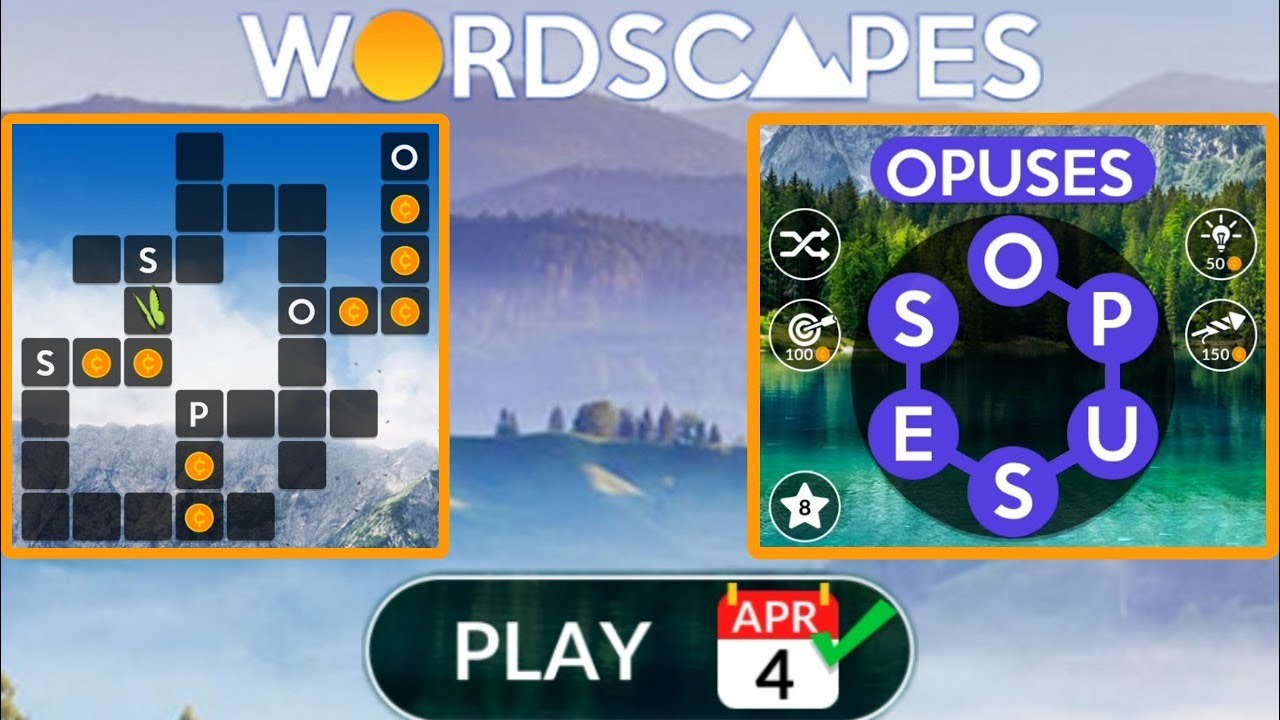 Wordscapes Daily Puzzle April 4, 2023 YouTube