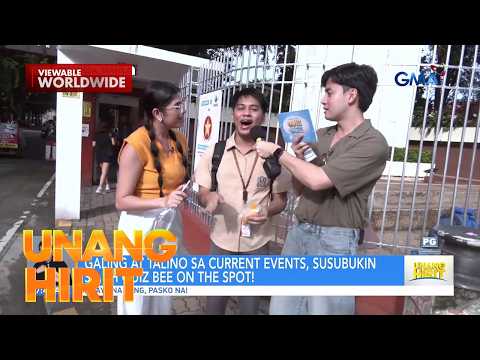 Quiz Bee on the Spot - PUP students, updated ba sa maiinit na balita? | Unang Hirit
