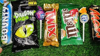 Satisfying video ASMR lollipops candy and chocolate unboxing video ASMR opening video