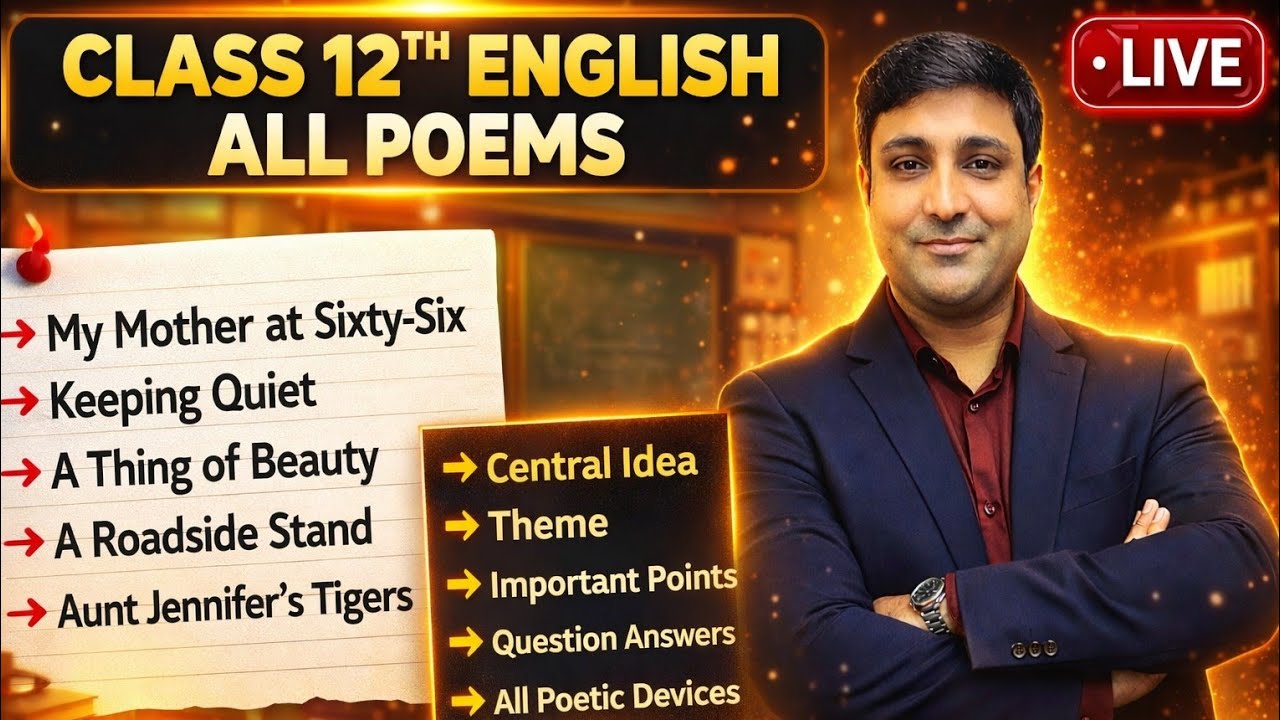 Class 12 English All Poems One Shot 🔥 | Full Explanation + Important Questions | CBSE 2026