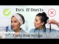 Do&#39;s &amp; Don&#39;ts for Curly Hair Styling
