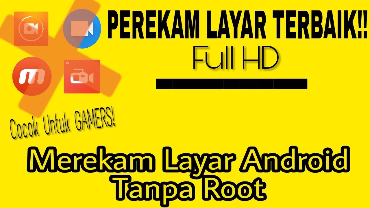 Merekam Layar Android Berkualitas Tanpa ROOT. Aplikasi Screen Recorder Terbaik - Chanzer Aditya
