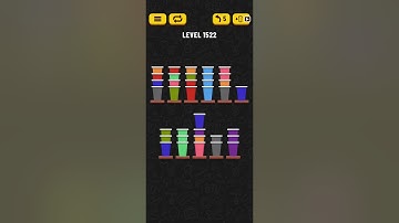 Cup Sort Puzzle Level 1522 | Water Sort Puzzle Level 1522 | Ball Sort Puzzle Level 1522 All the same