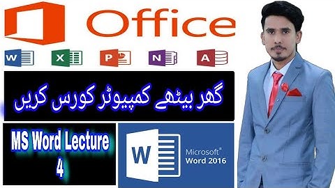 MS Word/Microsoft Word 2016 Tutorial In Urdu/Lecture#4/Clipboard,Font,Special Past,Format Painter...