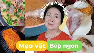 Mẹo vặt bếp chiên thịt heo quay da giòn, tôm chiên giòn tan, nướng khô mực ngon | Mẹ Hương Hương