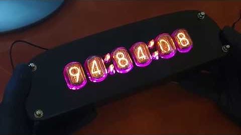 Nixie Clock IN-12 in Acrylic Case NCS312 GRA & AFCH