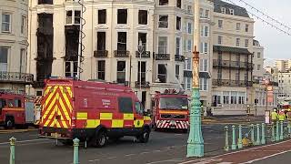 Royal Albion  Hotel, Brighton - Fire - Sunday 16 July 2023