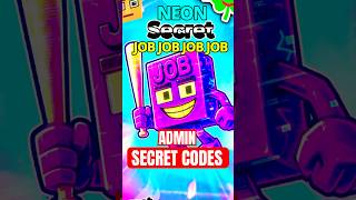 NEW *BEST* NEON JOB SECRET ADMIN CODES FORTNITE STEAL THE BRAINROT