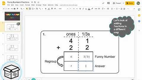 Funny Numbers Fractions   Google Slides