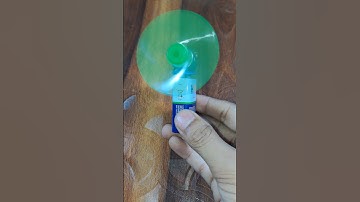 How To Make DIY Fan 9V Battery #shorts #youtubeshorts #scienceproject