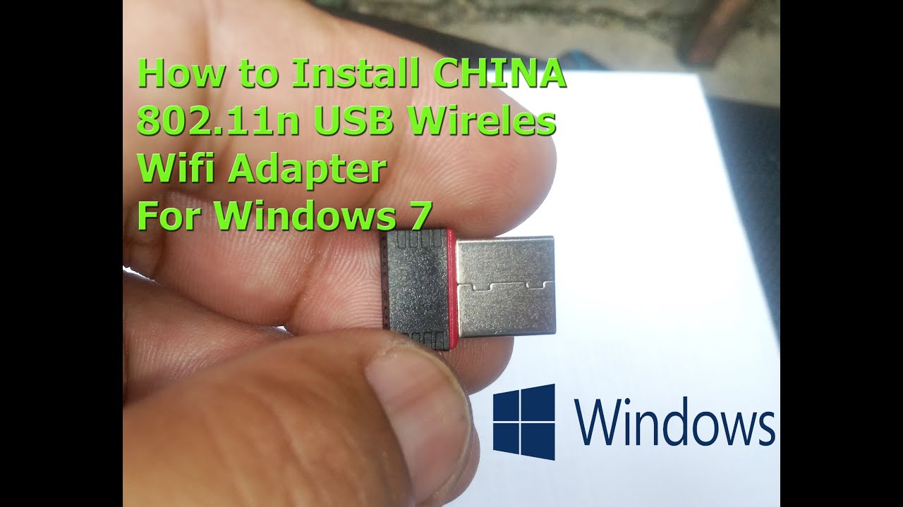 How to install & set-up CHINA 802.11n USB Wireless Wifi Adapter in ...