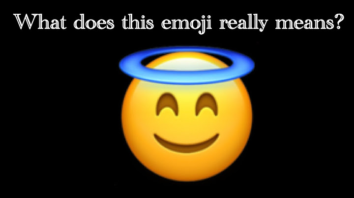 What does the Smiling Face with Halo emoji means?