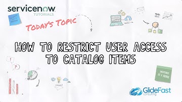 How to Restrict User Access to Catalog Items in ServiceNow | ServiceNow Tutorial