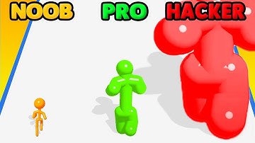 😀😁😂 NOOB vs PRO vs HACKER in Tall Man Run