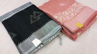 #371 Latest Linen Cotton Sarees with Price Best Quality | Chitra Fashions #cottonsaree #linensarees