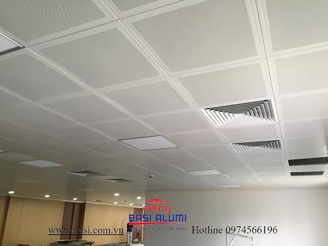 Video Hướng dẫn thi công trần nhôm Clip in 600x600 - youtube