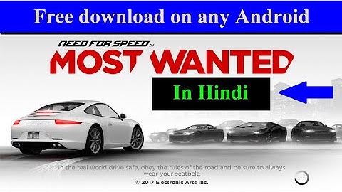 How to download NEED FOR SPEED ™ MOST WANTED game for free on android in hindi by AJ GTA/aj gta