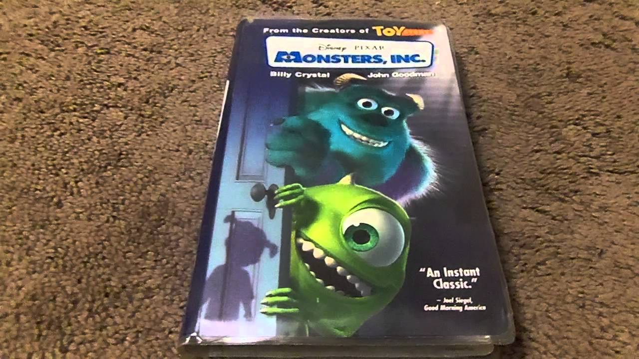 Disney's Monsters Inc VHS Review - YouTube