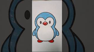 penguin🐧#art #vibrantbirds #draving #paintstudio#colors #satisfying#trending #cute#artist #coloring