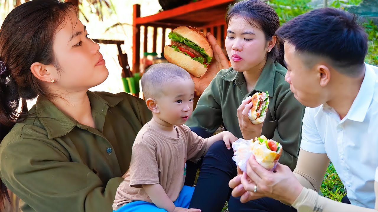 Homemade Hamburgers Full of Love – A Lunch for CEO Hung and the Village Kids