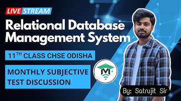 Class 11 IT | Relational Database Management System | Test Discussion CHSE Odisha | MatSciOdia