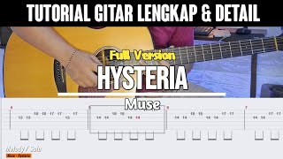 Tutorial Guitar Muse - Hysteria (Full Version With Tab) || Acoustic Guitar Lesson