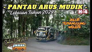 SANTOSO LAKA‼️BUS-BUS DATANGNYA KONVOI🥵. Arus MUDIK LEBARAN H-4 Di Jalur Temanggung