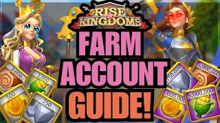 How to QUICKLY make EFFECTIVE and EFFICIENT Farm Accounts! Rise of Kingdoms