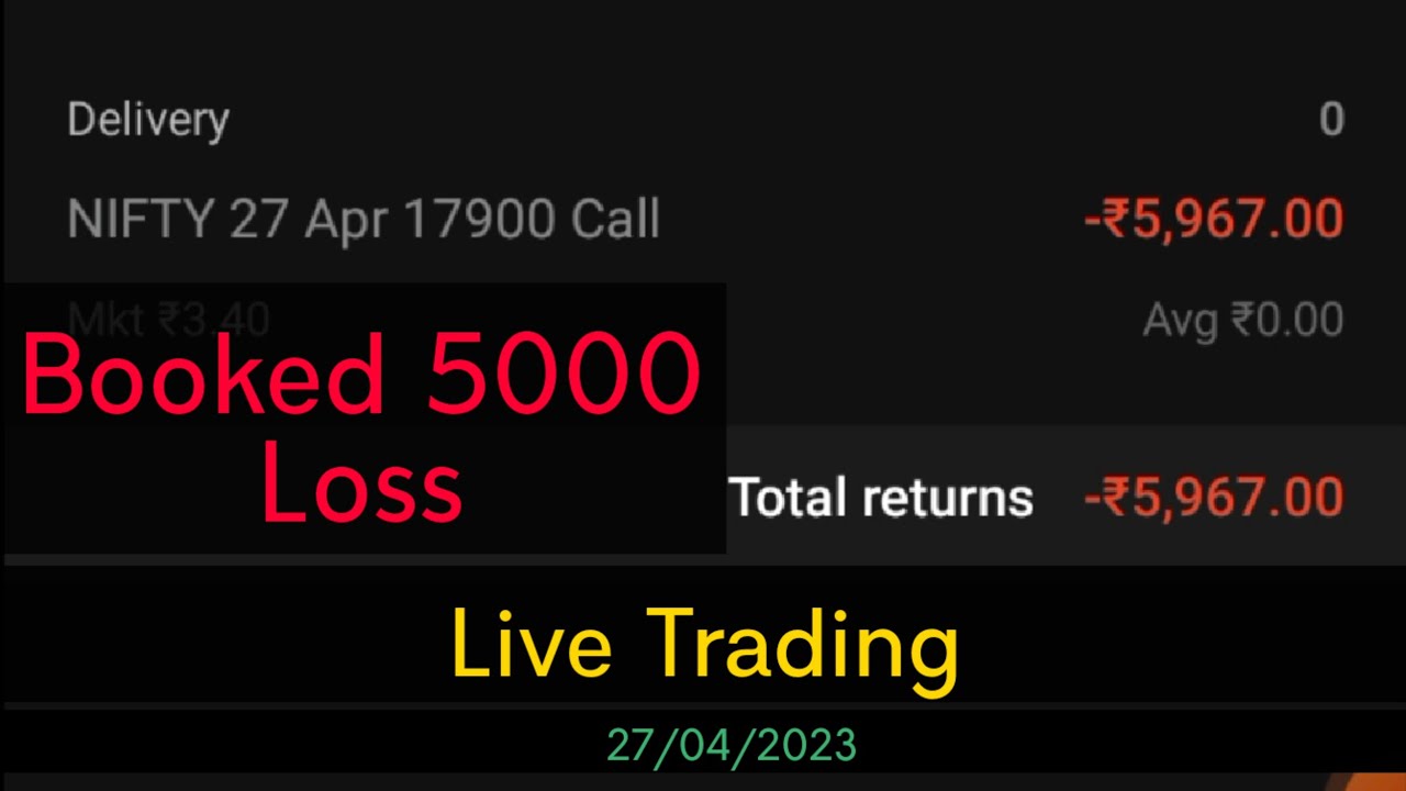 5000k Loss in Nifty 50 27 April Live Trading Nifty 50 Banknifty Finnifty Rich Together