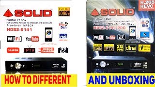 solid 6141 & 6141 pro how to different// solid 6141 pro unboxing