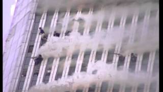 Above The 100Th Floor Wtc1 Burns On 911 - Stabilized