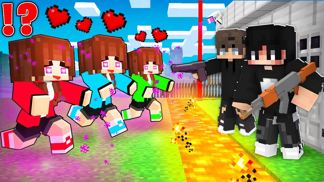 ماين كرافت حماية الصيدلة العملاقة من البنات الشريرات !!؟