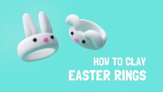 EASTER DIY | How to clay Easter rings